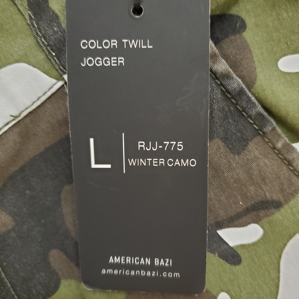 NWT American Bazi color twill joggers - Picture 4 of 5